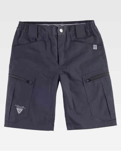 Bermuda da lavoro FlexWork rinforzati in cotone elasticizzato