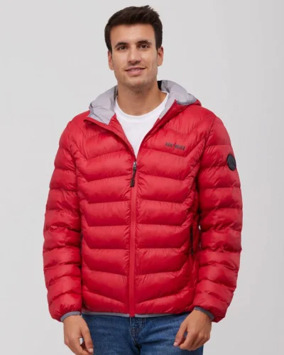 Giacca imbottita Reif unisex | Nylon riciclato | Waterproof Rosso