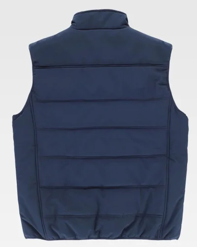 Gilet imbottito Uomo con collo alto zip, 100% poliestere