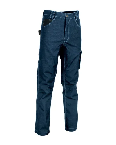 Pantalone da lavoro Maastricht con rinforzato e robusto Navy/Nero