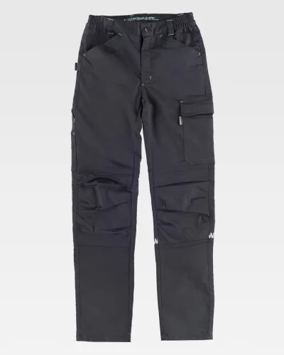 Pantalone da lavoro elasticizzato 290g porta martello BLACK