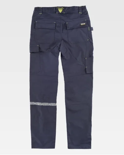Pantalone da lavoro elasticizzato 290g porta martello NAVY