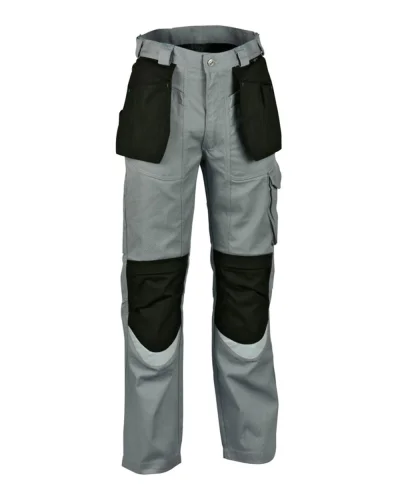 BRICKLAYER Pantaloni da lavoro rinforzati multitasche Grigio/Nero