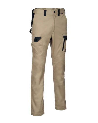 Pantaloni da lavoro Jember con tasche rinforzate Corda/Nero
