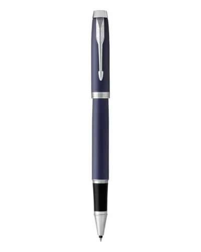 Parker IM Penna Roller Metallo Silver, Eleganza e Affidabilità Blue / Argento