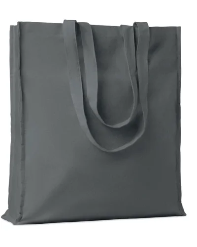 PORTOBELLO Shopper in cotone OEKO-TEX 140gr/m² 38x42cm Manici lunghi Grigio Scuro