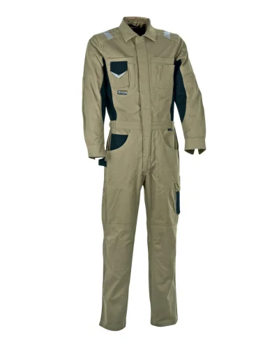 Tuta da lavoro Hangar resistente con zip Corda/Nero