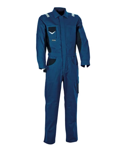 Tuta da lavoro Hangar resistente con zip Navy/Nero