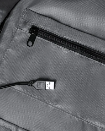 Zaino Antifurto Frissa con USB, Laptop 15", Poliestere 600D