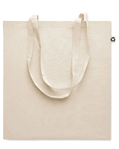 ZOCO Shopper cotone riciclato 140g/m² manici lunghi 38x42 cm