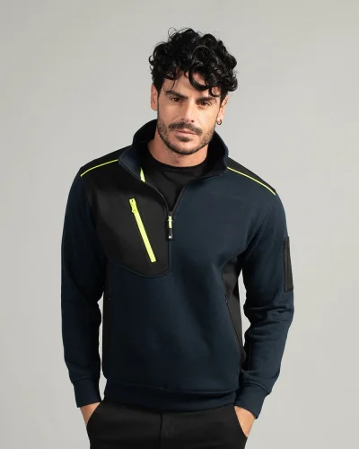 Felpa Milwaukee unisex con zip, medium fit