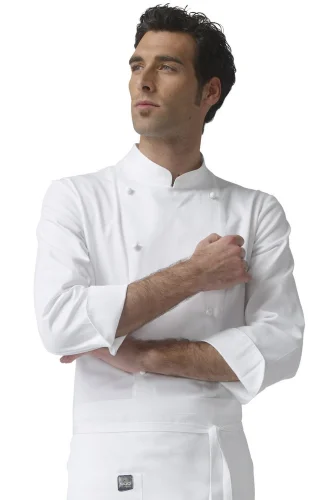 Giacca cuoco Artur Ego Chef antimacchia bottoni rossi