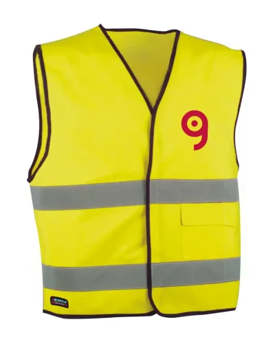 Box da 5 Gilet alta visibilità New Driver fluorescente con bande 3M