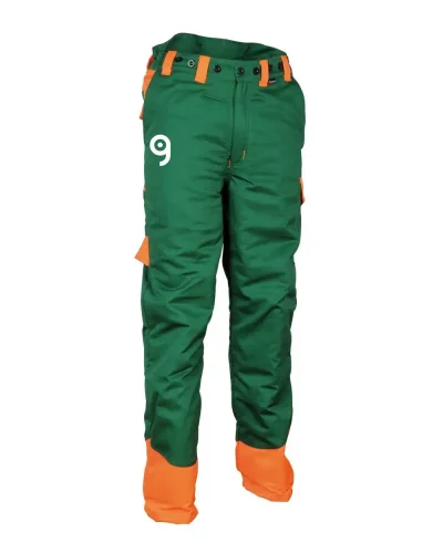 CHAIN STOP Pantaloni antitaglio arancioni alta visibilità, Classe 1