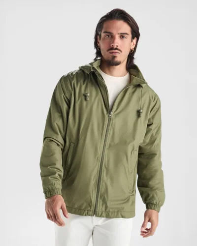 Giacca Makalu leggera idrorepellente uomo con cappuccio