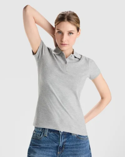 Polo Donna Prince in Cotone Organico 210g, Maniche Corte