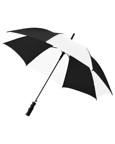 Ombrello Barry 23", automatico, poliestere resistente, vari colori Nero / Bianco