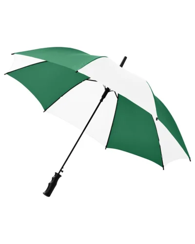 Ombrello Barry 23", automatico, poliestere resistente, vari colori Verde / Solido Bianco