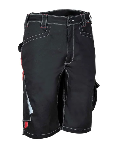 Pantaloncini da lavoro Corrientes, resistenti | Urban Work Nero/rosso