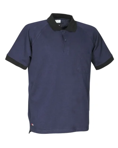 Polo da lavoro Martinique uomo cotone resistente Navy