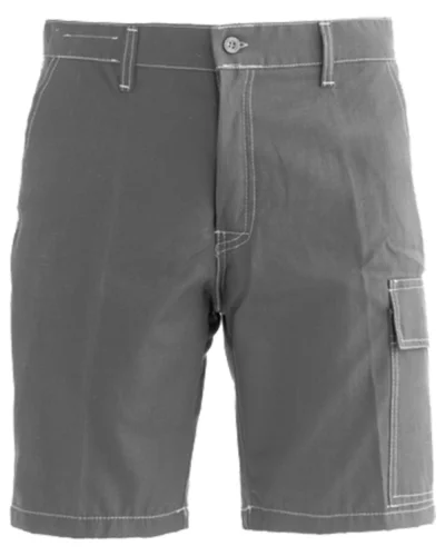 SerioPlus Bermuda lavoro cotone Ripstop leggero antistrappo Grigio