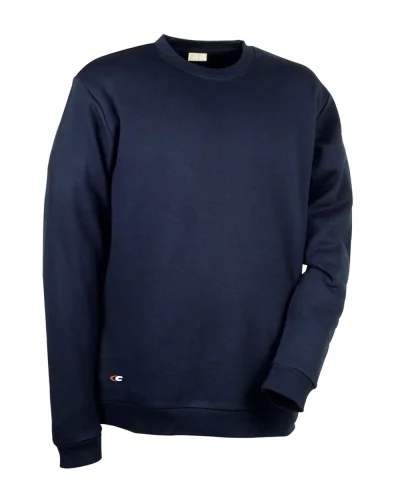 Felpa da lavoro Agadir, zip intera, caldo cotone Navy