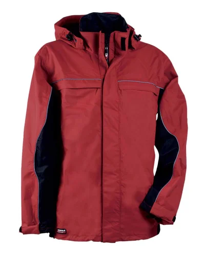 Giacca da lavoro Bylot con tasche resistenti e zip robusta Rosso/nero