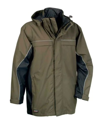 Giacca da lavoro Bylot con tasche resistenti e zip robusta Fango/Nero
