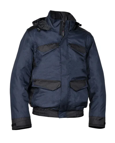 Giubbino imbottito Kurgan, caldo e resistente Navy/Nero