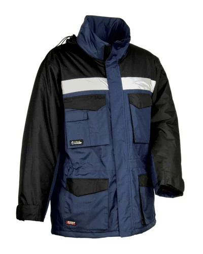 Giubbotto da lavoro Gust trapuntato resistente Navy/Nero