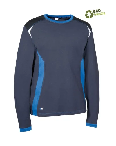 Maglietta da lavoro Langeveld uomo, 100% cotone resistente Navy/royal