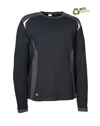 Maglietta da lavoro Langeveld uomo, 100% cotone resistente Nero/antracite