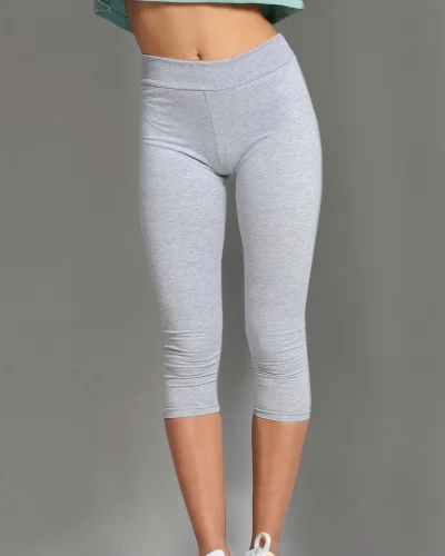 Leggings corti donna in cotone 90% elastan