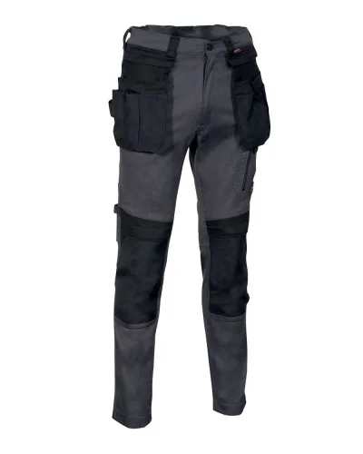 Kudus pantaloni da lavoro elasticizzati, resistenti e comodi Antrancite/Nero