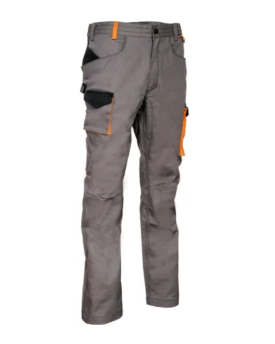 Pantaloni da lavoro Mompach resistenti multitasche Antracite/nero/arancione
