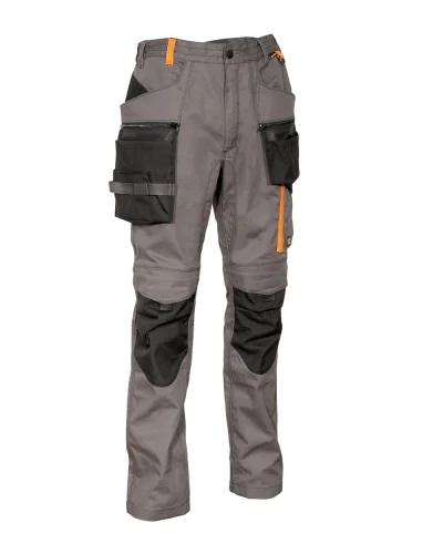 Pantaloni da lavoro Biwer grigi multitasche resistenti ed elastici Antracite/nero/arancione