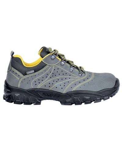 Scarpe antinfortunistiche New Tigri S1P in pelle grigia, punta acciaio