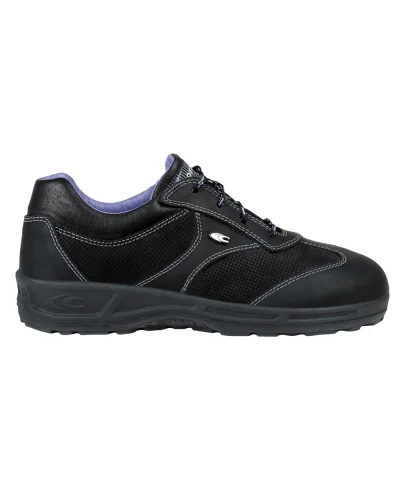 Scarpe antinfortunistiche Paula S3 SRC Nubuck nero slip-resistant