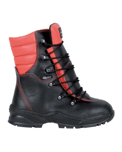 Scarponi antitaglio Force pelle nera, EN ISO 20345, suola HRO