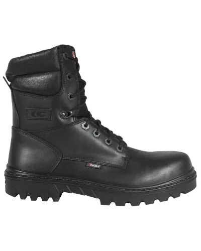 Stivali da lavoro FTG Flint S3 HI CI HRO SRC pelle nera idrorepellente