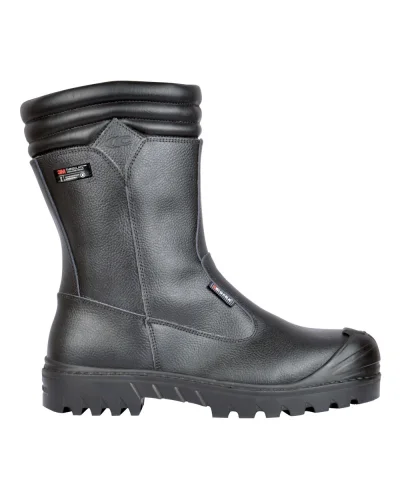 Stivali da lavoro New Mali UK S3 in pelle nera, antifreddo Thinsulate