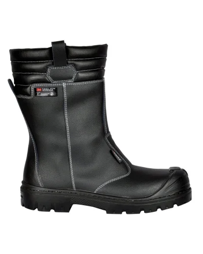 Stivali da lavoro Savai S3 CI SRC pelle nera, Thinsulate, Metal Free