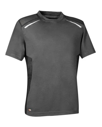 T-shirt da lavoro Dunkerque Uomo, maniche corte Antrancite/Nero