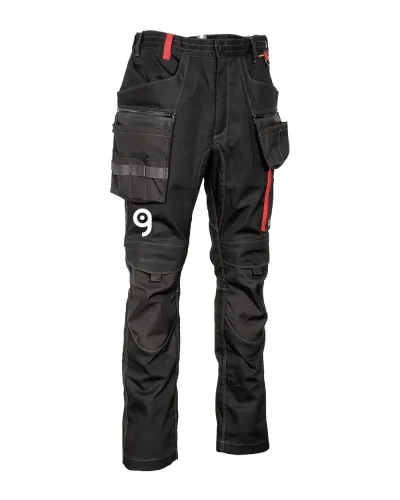Pantaloni da lavoro Biwer grigi multitasche resistenti ed elastici