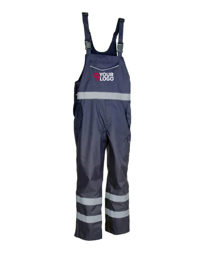 Salopette da lavoro Melk nera resistente con tasche rinforzate
