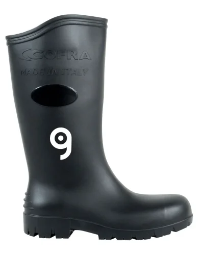 ASTEROID Black Stivali da lavoro S5 SRC in PVC Ergo-Nitril Italia