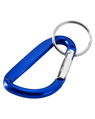Portachiavi moschettone Timor in alluminio leggero metallizzato Blue