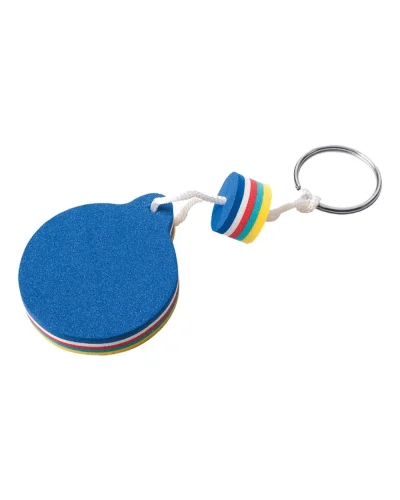 Portachiavi galleggiante EVA Round Ø5 cm con anello cromato