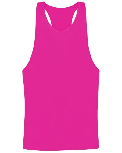 Canotta Holidays unisex fluo 100% cotone, sport e spiaggia Pink Fluo