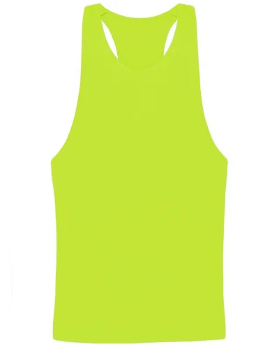 Canotta Holidays unisex fluo 100% cotone, sport e spiaggia Yellow fluo